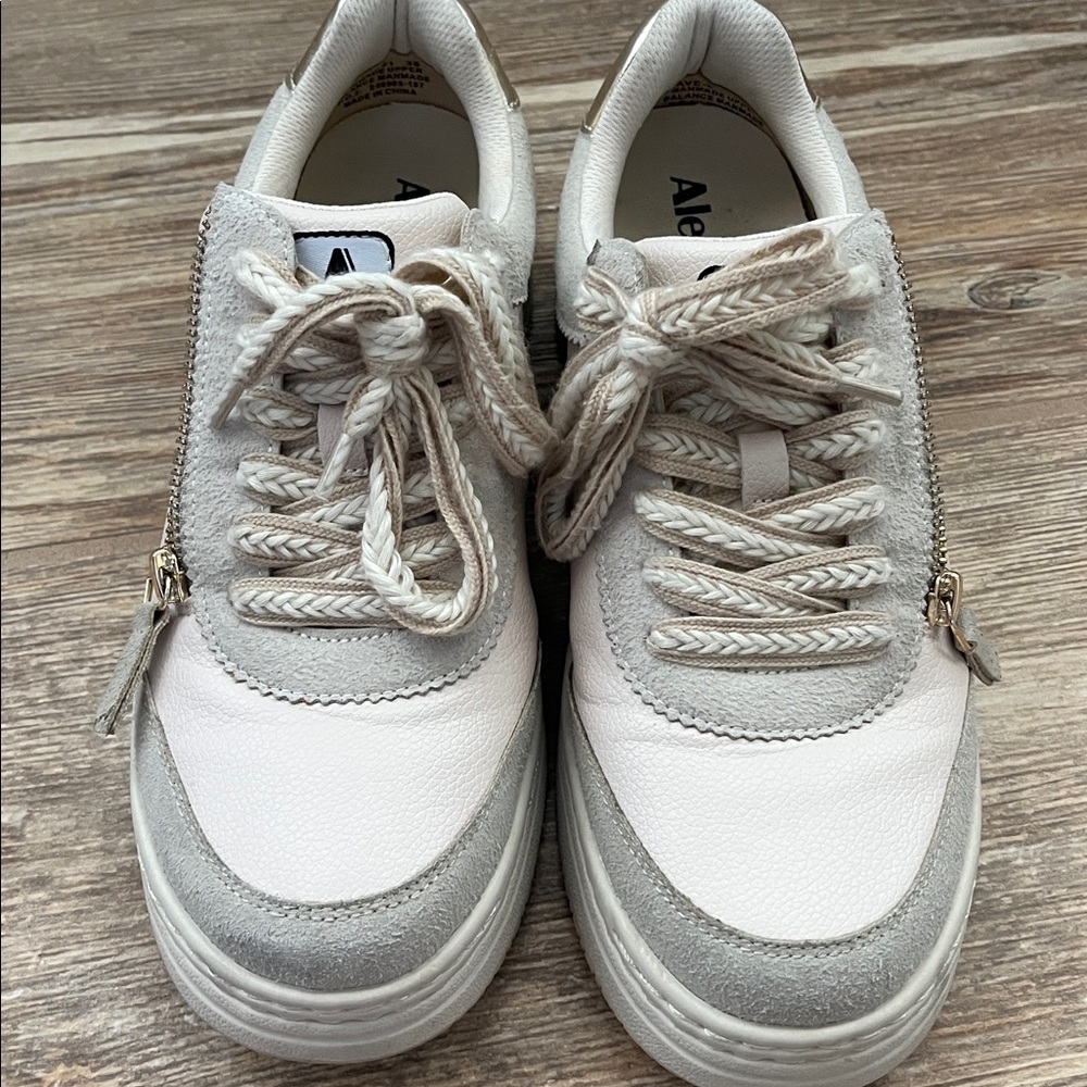 Women’s Alegria Sneakers with gold accents - barely worn.